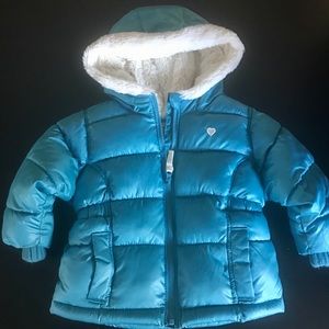 Baby girls hooded winter coat size 12-18 months